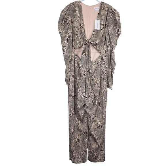 NEW Revolve Lovers & Friends Cheetah Miranda Jumpsuit, Size XL NWT - Picture 2 of 8